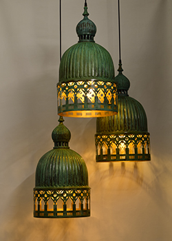 Veneto Lamp Gold Antique by Sahil & Sarthak